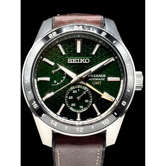 Seiko Presage Sharp Edged Series GMT Automatic Watch 210000083756 kol saati