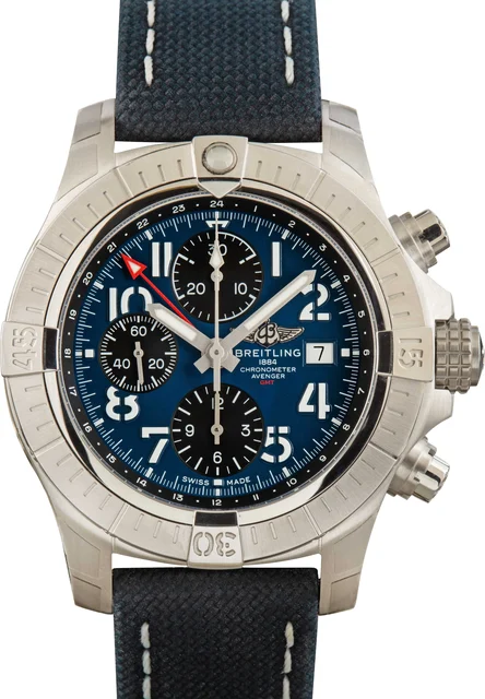Breitling Avenger Chronograph GMT 45 Blue Dial A24315101C1X2 kol saati