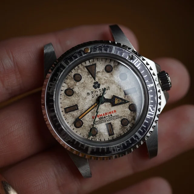 KATABAMI WATCH JAPAN 【STOCK】 The Diver “ From BOR ” kol saati