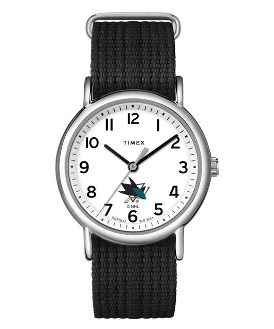 Timex Weekender Black San Jose Sharks TWZHSHAM1 kol saati