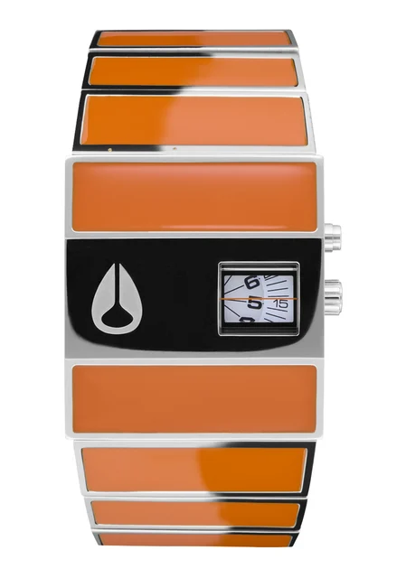 Nixon US LTD Rotolog - Silver / Orange A1438-5318-00 kol saati