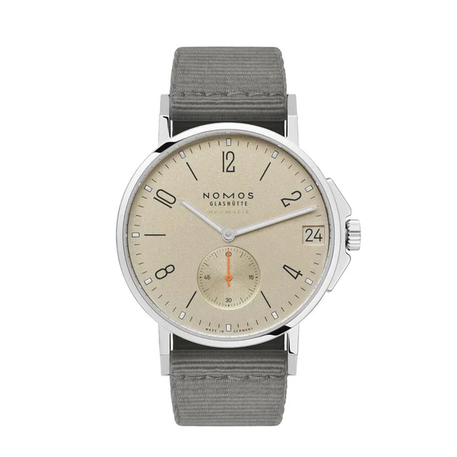 NOMOS Glashütte Ahoi Neomatik Date 38mm - Sand on Textile Strap 527 kol saati