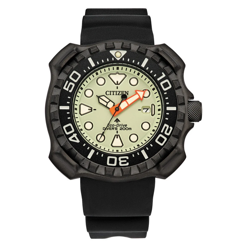 Citizen Promaster DLC Super Titanium Solar Dive Watch with Full Lume Dial #BN0227-25X kol saati