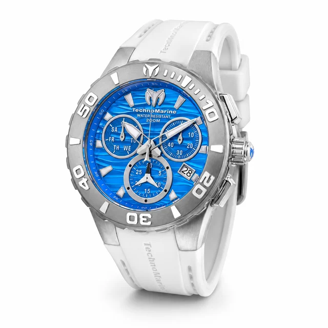 Invicta TechnoMarine Cruise Medusa Swiss Ronda Z60 Caliber Watch - 44mm, White (TM-115075)