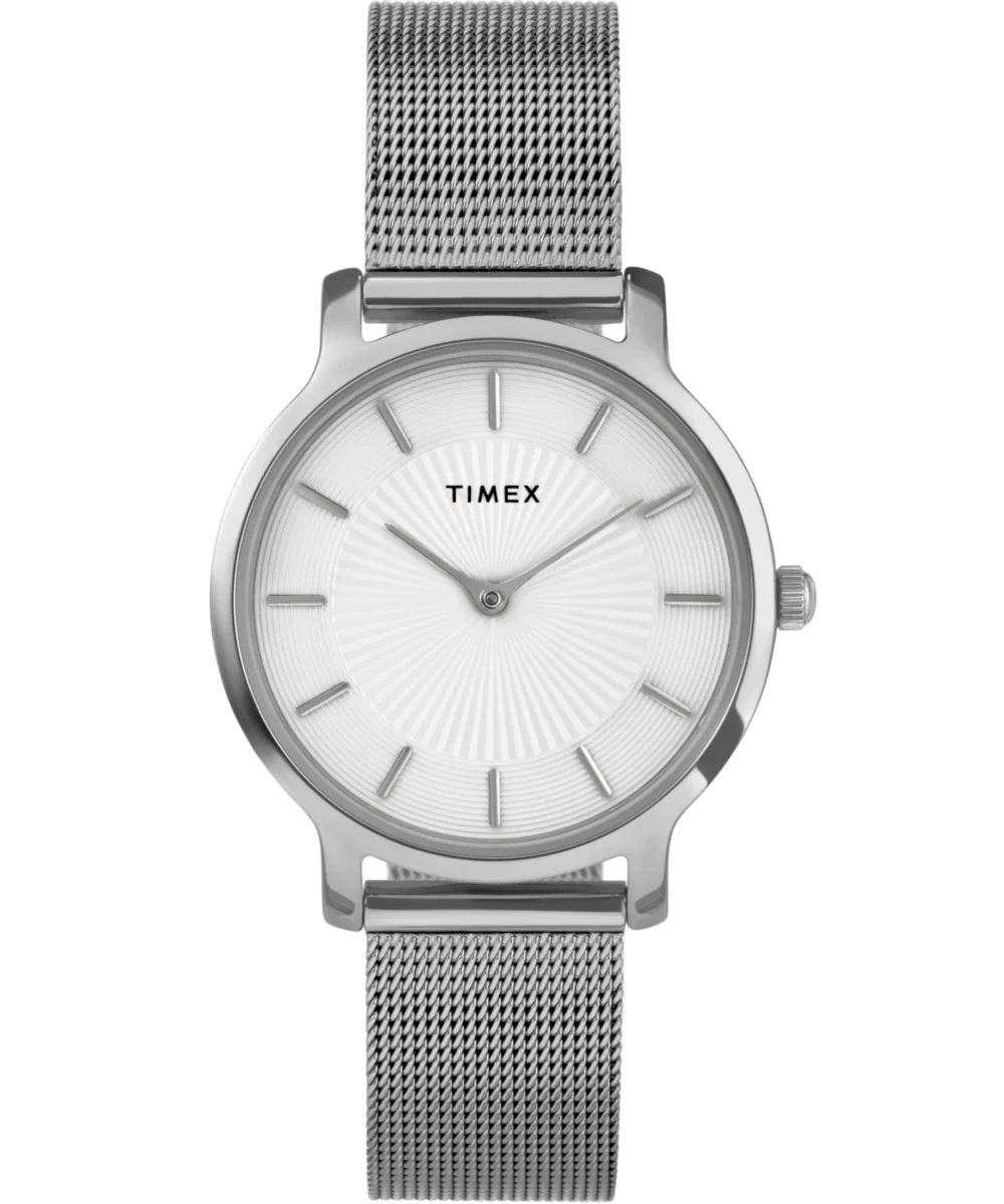 Timex Transcend 34mm Stainless Steel Bracelet Watch TW2Y10200 34 mm kol saati