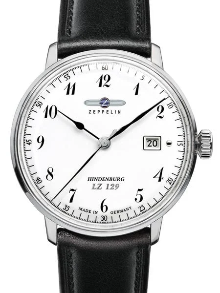 Graf Zeppelin Hindenburg Series Swiss Quartz Dress Watch #7046-1 40 mm kol saati
