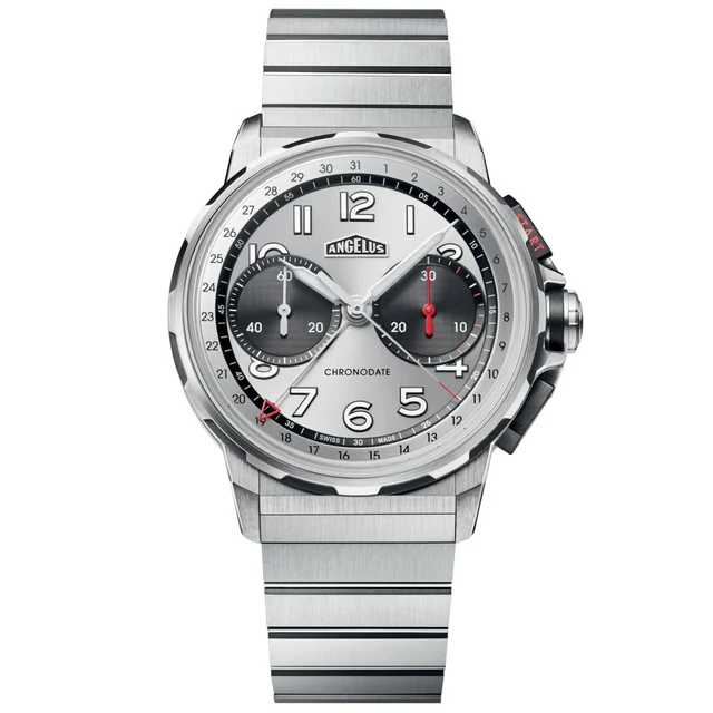 Angelus Chronodate Titanium Magnetic Silver 0CDZF.A02A.M009T kol saati