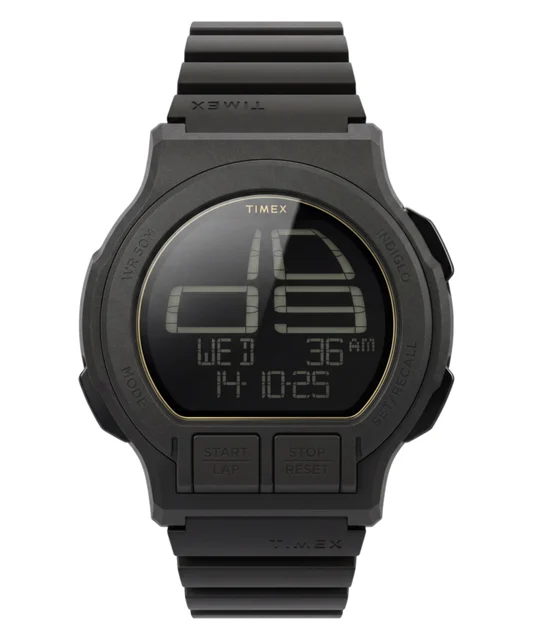 Timex Retroware Digital 46mm Resin Strap Watch TW5M74000 kol saati