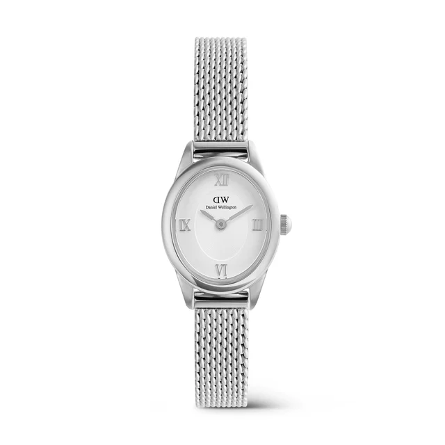 DANIEL WELLINGTON Ophelia Mini Mesh White Silver DW00100938 kol saati