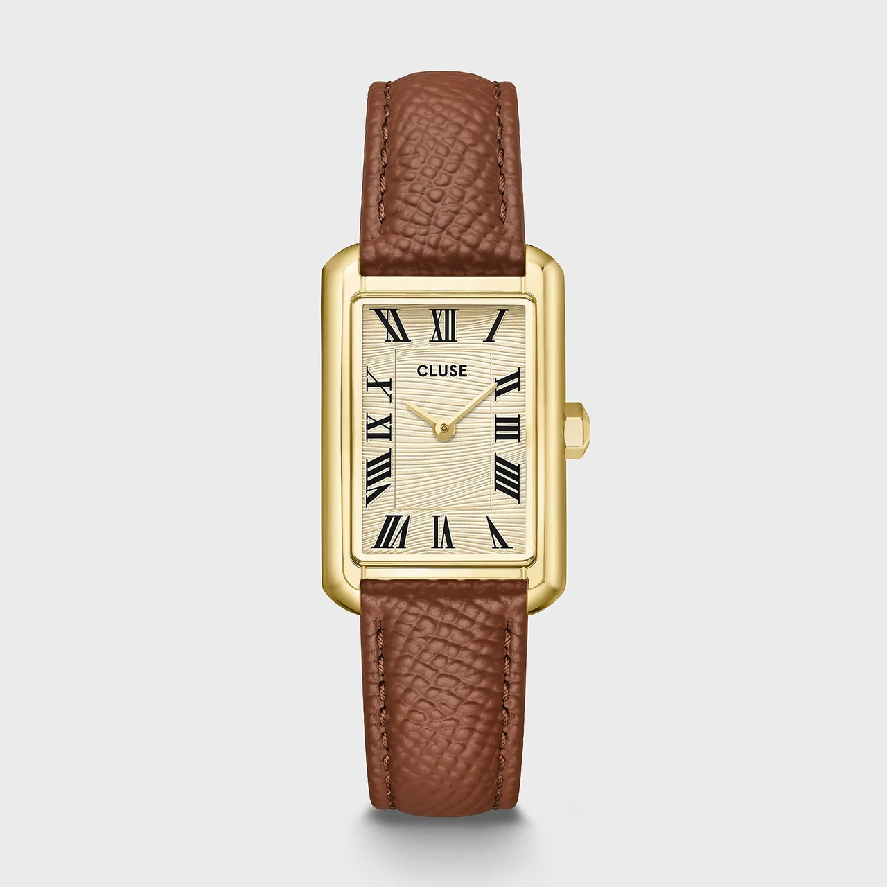 CLUSE Belisenna Watch Leather, Nutshell, Sand Textured, Gold Colour CW15008 kol saati