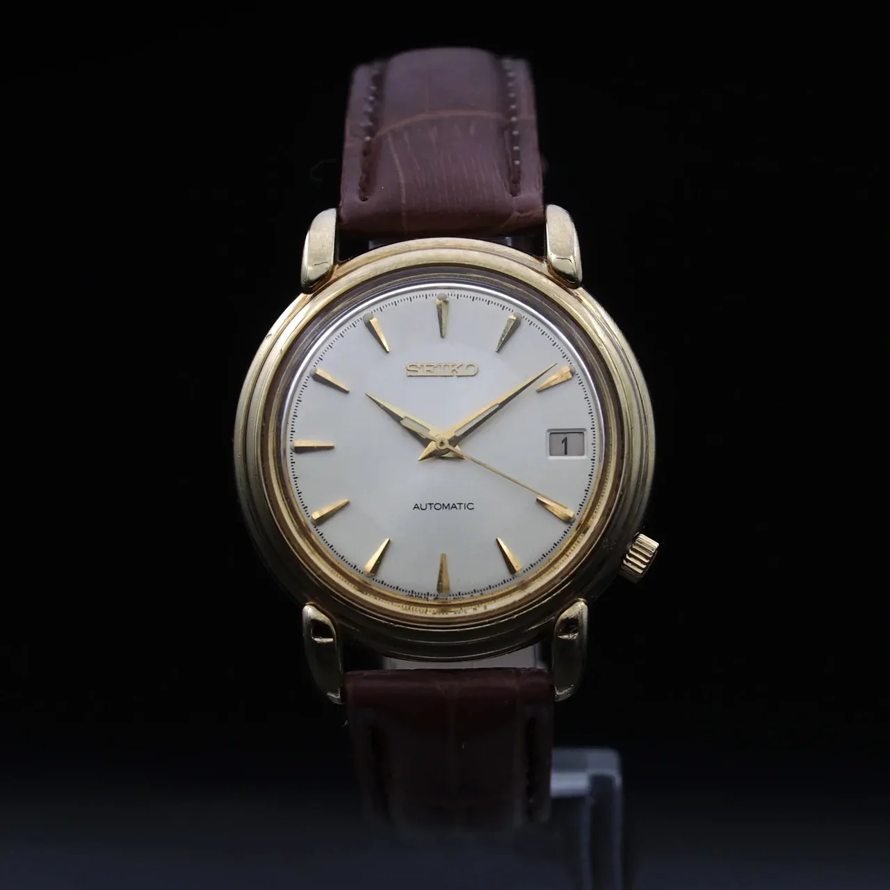 Seiko Men’s Automatic Dress Vintage Watch, 1992 7002-8011, Men’s Automatic Dress Vintage Watch, 1992 36 mm kol saati