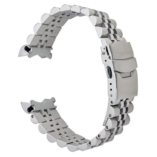 Islander Brushed and Polished Solid-Link Watch Bracelet for Brookville #BRAC-22 kol saati
