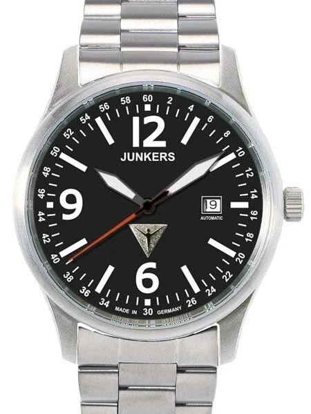 Junkers Titanium Swiss ETA Automatic Watch with Sapphire Crystal #6272M-2 kol saati