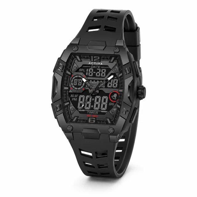 Activa Actival Venzis X Invicta Digital Watch - 50mm. Black (ACW8131-004) kol saati
