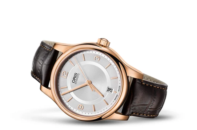 Oris Classic Date 01 733 7578 4831-07 6 18 10 kol saati