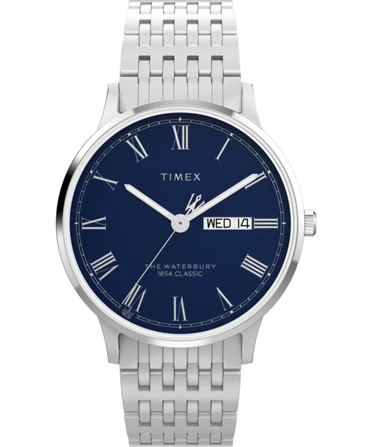 Timex Waterbury Classic 40mm Stainless Steel Bracelet Watch TW2Y28500 kol saati