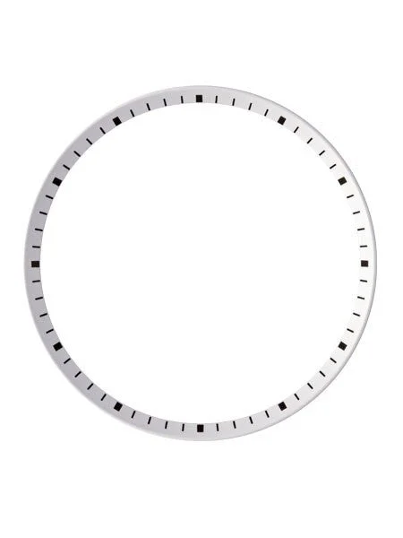 Islander White Chapter Ring for Seiko SKX007, SKX009, SKX011 Watches #R09 kol saati