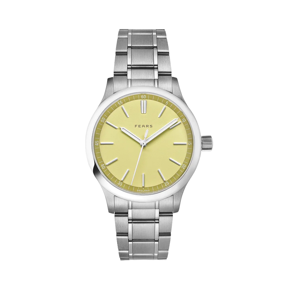 Fears Redcliff "Sherbert Yellow" 39.5mm - Yellow on Bracelet BS139.500.064.123 39.5 mm kol saati