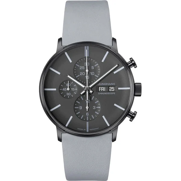 Junghans FORM A Chronoscope, English Date 027/4371.01 kol saati