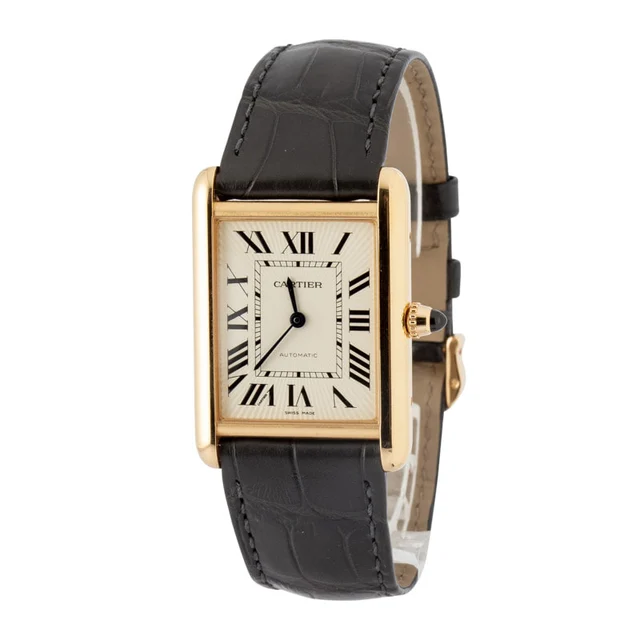 Cartier Tank Louis Watch Ref WGTA0357 18k Yellow Gold kol saati