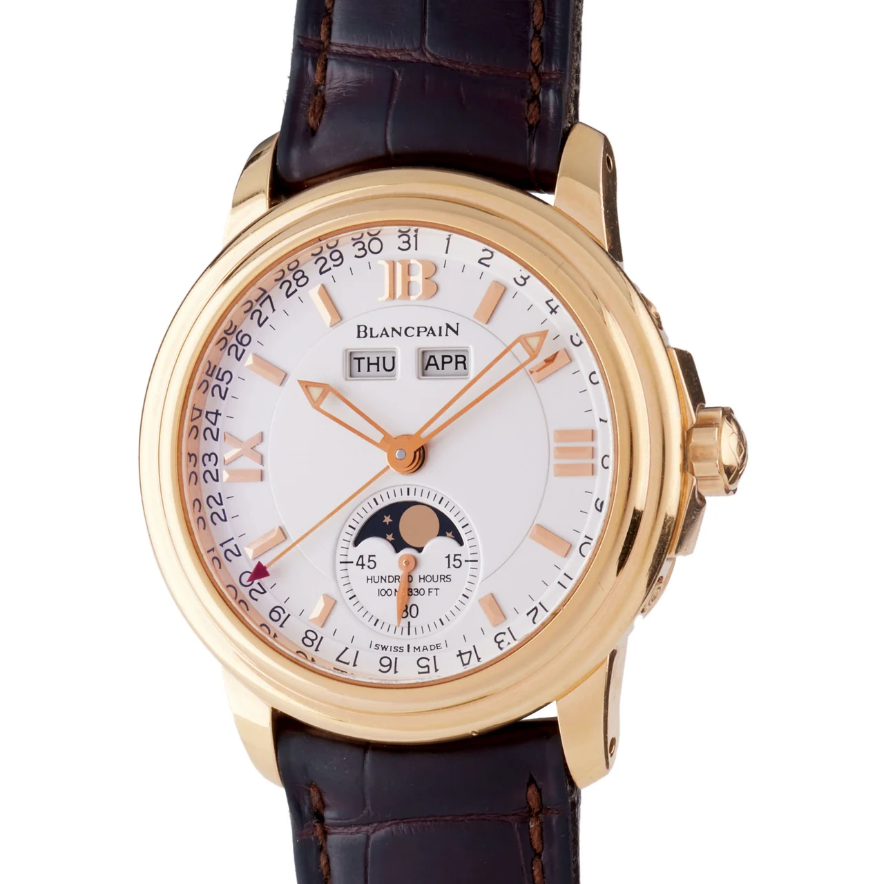Blancpain BLANCPAIN REF. 3563L-3618-58, VILLERET TRIPLE CALENDAR,18K PINK GOLD, LIMITED 138/250 kol saati
