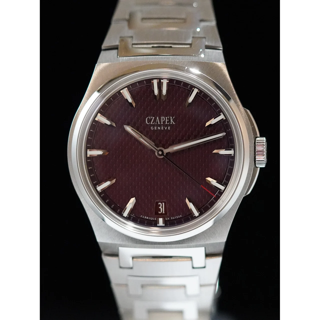 CZAPEK Antarctique Burgundy Passage De Drake Limited Edition 210009N32147 40.5 mm kol saati