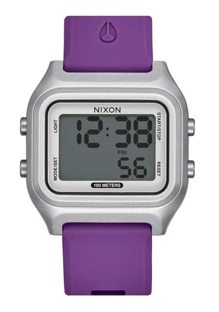 Nixon US Ripper - Silver / Purple A1399-5232-00 kol saati