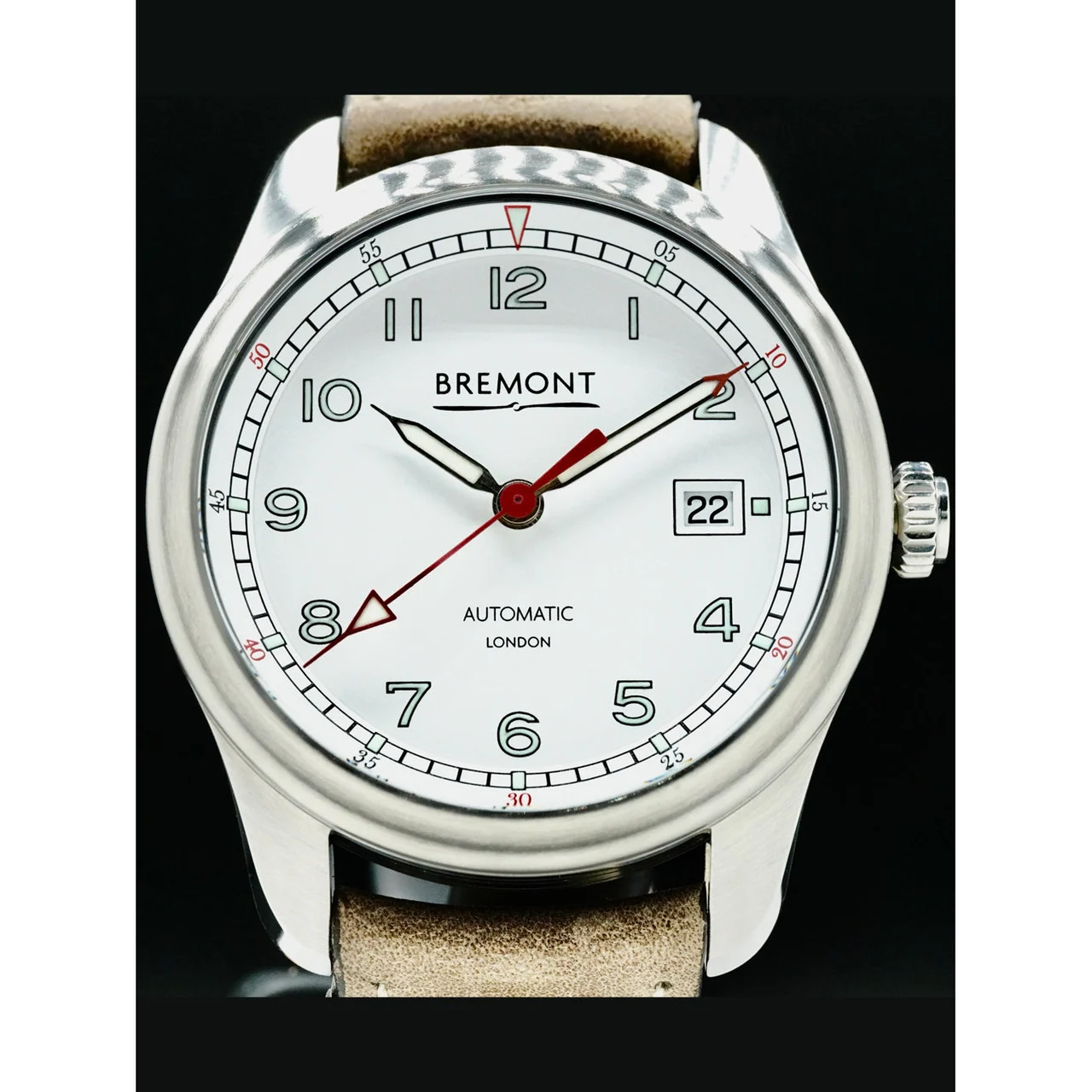 Bremont AIRCO MACH 1/WH White Dial 210000046893 43 mm kol saati