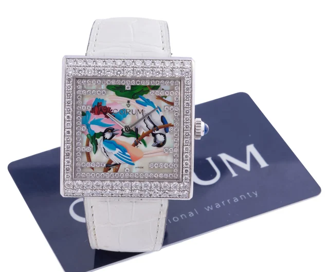 Corum CORUM REF. 138.182.69, BUCKINGHAM, 18K WHITE GOLD,LIMITED 7/50 kol saati