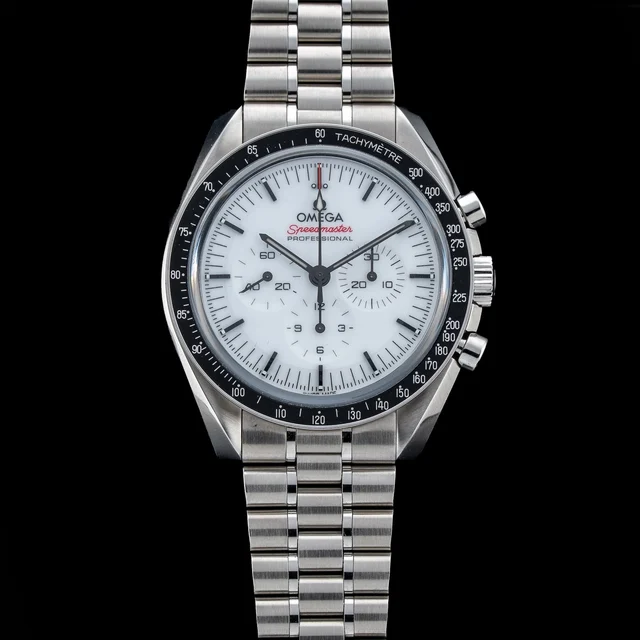 OMEGA Speedmaster Moonwatch Professional White Dial POC210009N37442 kol saati