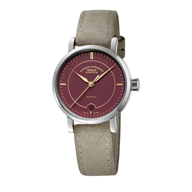 Muhle Glashutte MGCTEUT-IVSMALL-Burgundy kol saati
