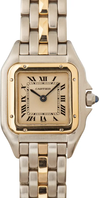 Cartier Panthere Stainless Steel & Yellow Gold W25029B5 kol saati