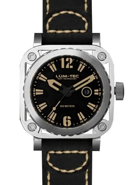 Lum Tec Lum-Tec G1 Watch with Sapphire Crystal and Skeletal Case Design #G1-Vintage kol sa