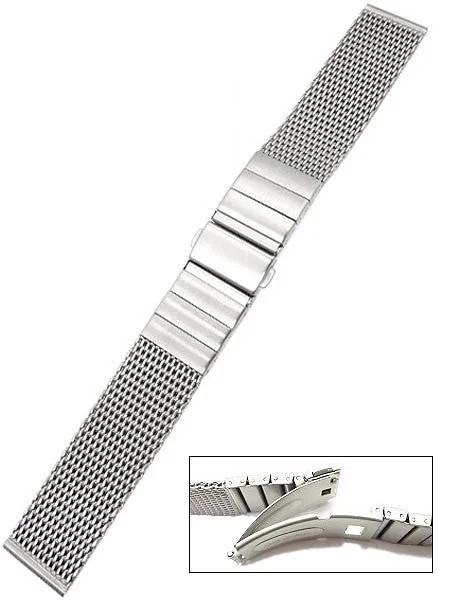 Vollmer Satin Finish Mesh Bracelet #0600SH7 (22mm) kol saati