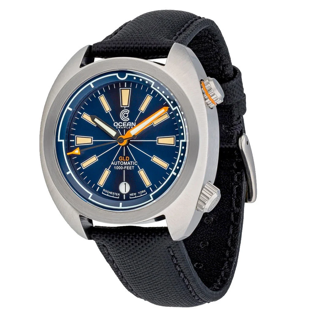 Ocean Crawler Great Lakes Diver with Blue Dial #OC-GL-V2-BL kol saati