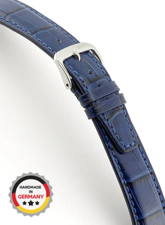 RIOS Grained Leather Dallas - Navy - Alligator Grained 5620/RI kol saati