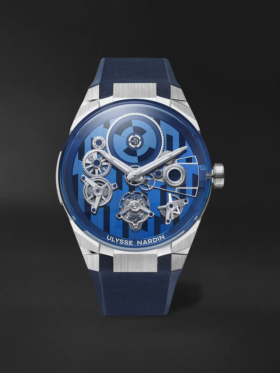 Ulysse Nardin Blast Free Wheel Marquetry 1760-401-3A/3A 45 mm kol saati