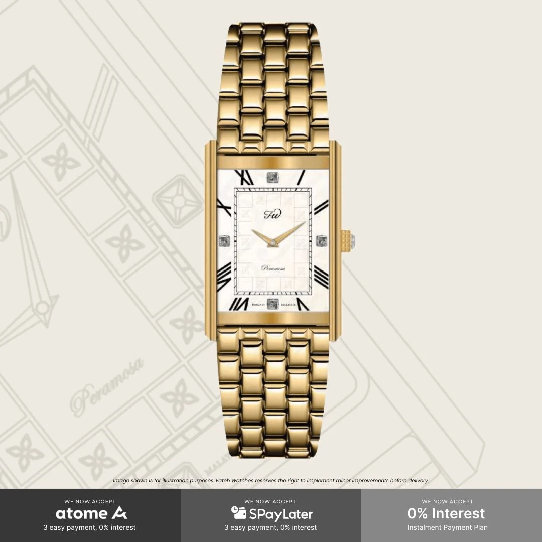 Fatehwatches Peramosa Lilia Gold 22 mm kol saati