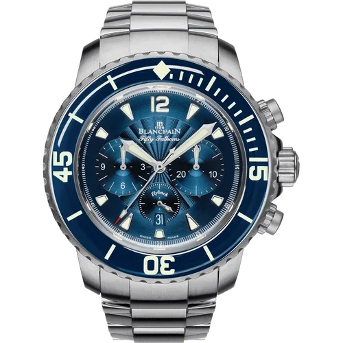 Blancpain Fifty Fathoms Chronographe Flyback 5085FB 1140 71B 45 mm kol saati