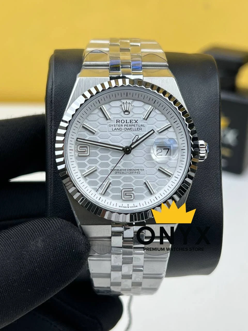Rolex Land-Dweller 40mm Oystersteel and White Gold White Dia 40 mm kol saati
