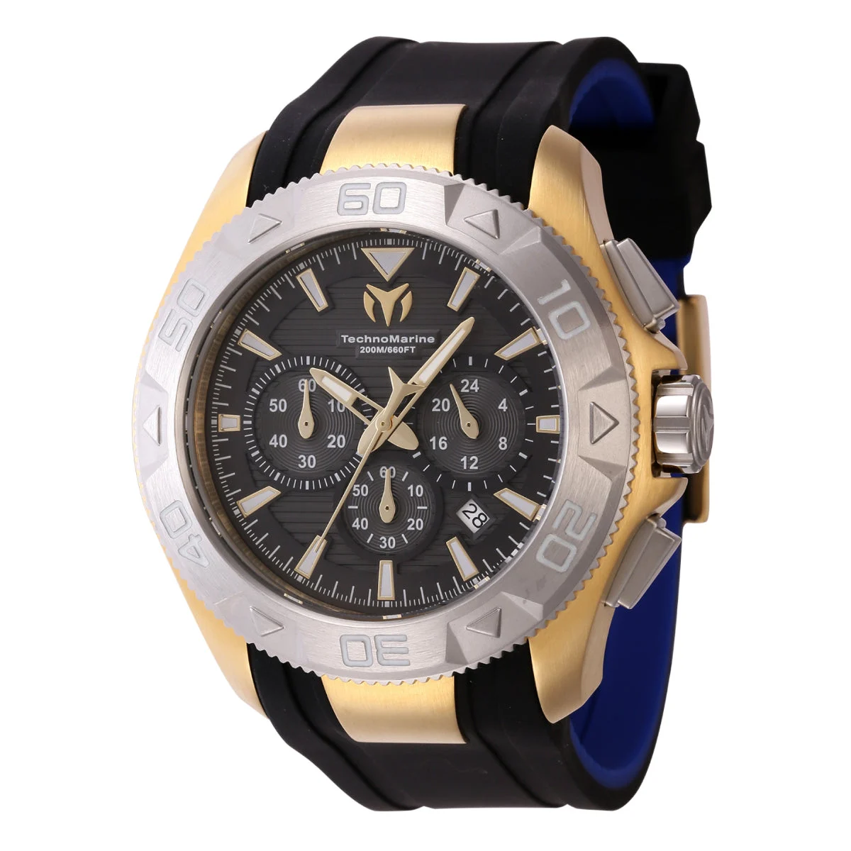 Technomarine Marideor Watch - 48mm. Black, Blue (TM-622005) 48 mm kol saati