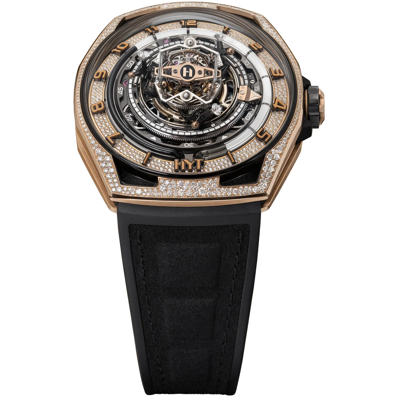 Hyt Conical Tourbillon Infinity Diamonds Limited Edition H03242-A kol saati