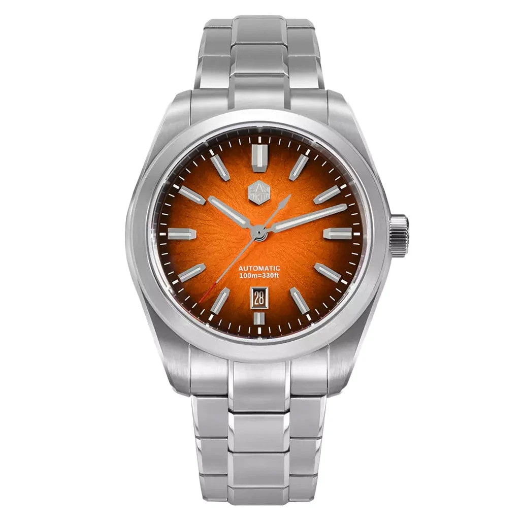 San Martin Watches San Martin 42mm Dress Watch with Orange Degrading Dial #SN0144-D 42 mm kol saati