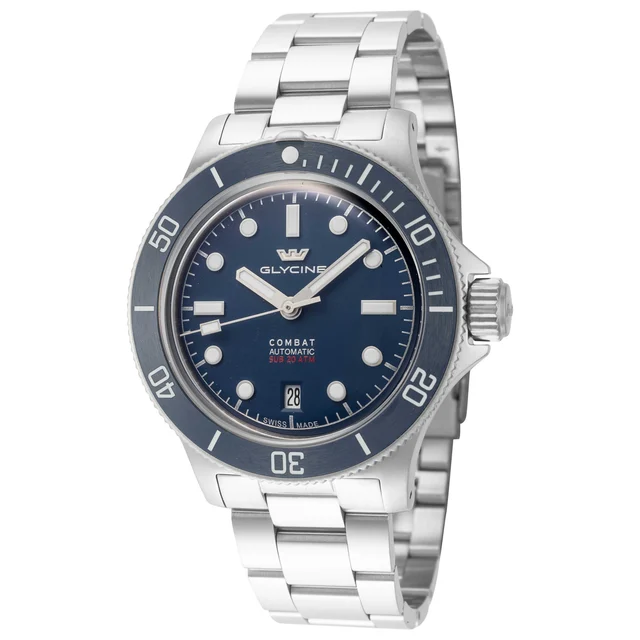 Glycine Combat Sub Box Ceramic Watch GL0523 kol saati