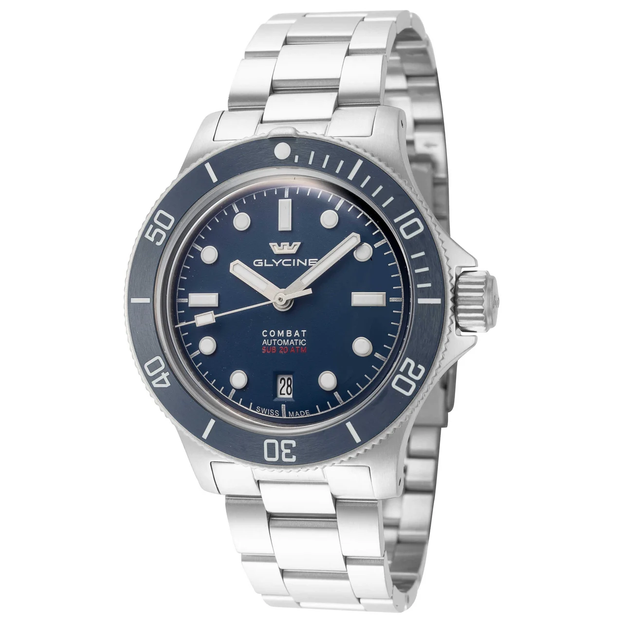 Glycine Combat Sub Box Ceramic Watch GL0523 kol saati