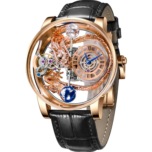 Montres Prestige Invicta Quartz Watch w/ Skeleton Dial - 46mm. Black (MPW-0141) kol saati