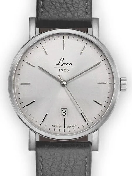 Laco Classic Silber 40 Automatic Dress Watch with a Silver Dial, 40mm Case #862080 40 mm kol saati
