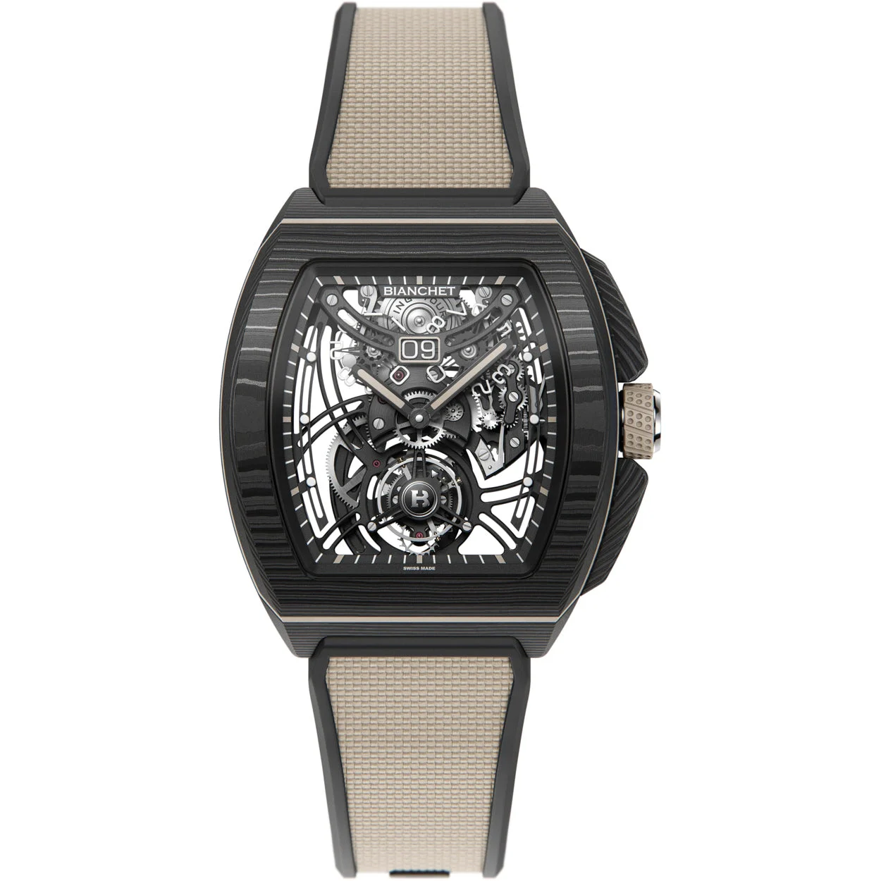 Bianchet Flying Tourbillon Grande Date B 1.618 Carbon Earth CBEFTGD4 kol saati
