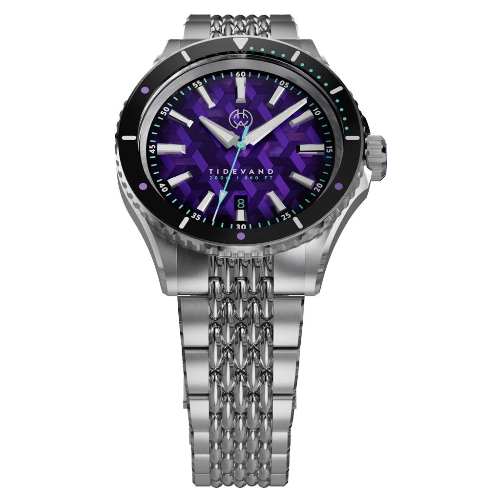 Henry Archer Tidevand Terra - Titan Mirage Watch #HAC-TDV-TTM-BOR 47 mm kol saati