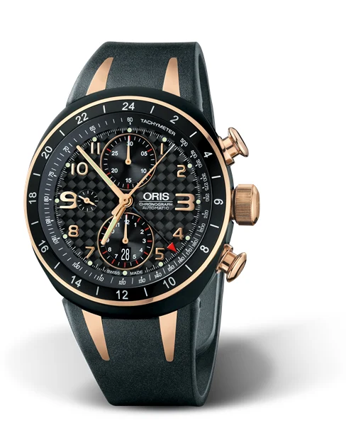 Oris Chronograph, Second Time Zone 01 677 7590 7764-Set kol saati